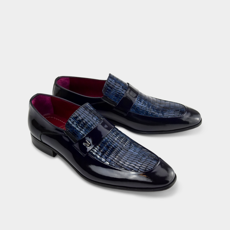 CARATTERI BLU Elegante Schuhe aus Leder